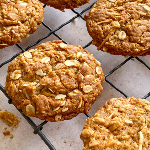 chewy anzac biscuits ft