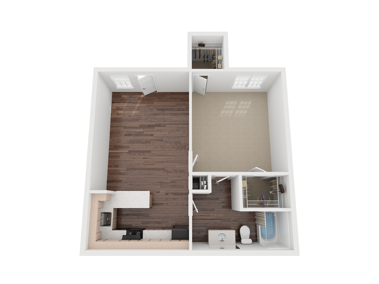 Centennial Court UTA One Bedroom One Bathroom